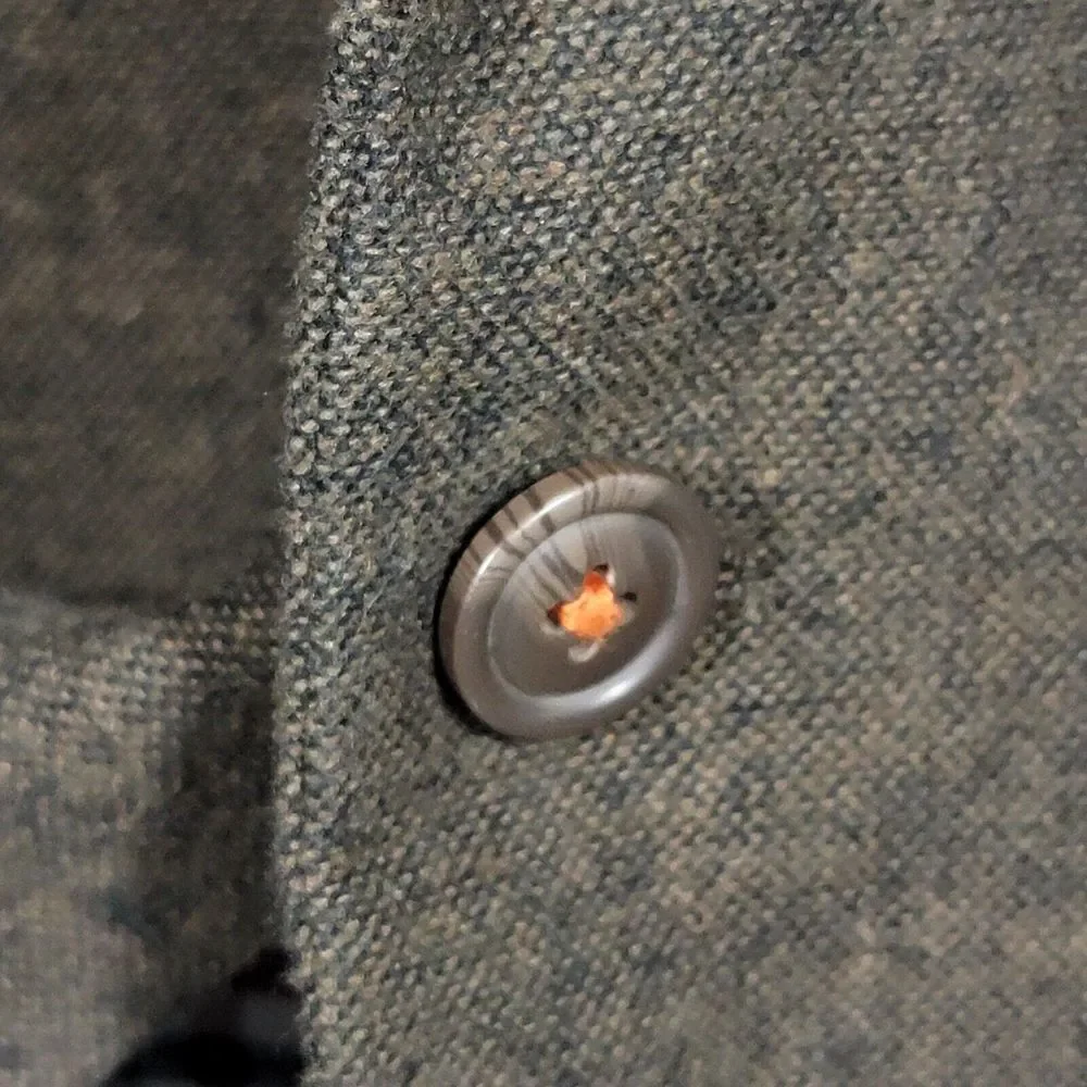 Bruno Conte Don Jonathan Men's Flannel Sport Coat Blazer‎ Two Button Brown XL